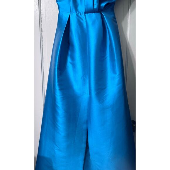 NWT Sachin Babi Teal Blue Clarissa Strapless Maxi Gown Dress Size 6 - Picture 5 of 16
